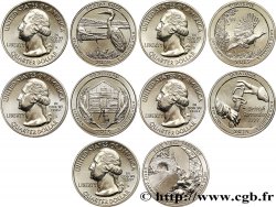 UNITED STATES OF AMERICA Série complète des 5 monnaies de 1/4 de Dollar 2015 2015 San Francisco - S