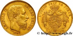 BELGIQUE 20 Francs Léopold II 1868 Bruxelles