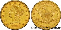 ÉTATS-UNIS D AMÉRIQUE 10 Dollars or Liberty , avec In God we trust 1880 Philadelphie