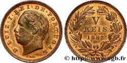 PORTUGAL 5 Réis Louis Ier 1882  SPL