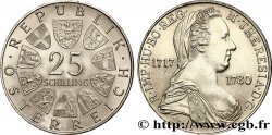 ÖSTERREICH 25 Schilling 250e anniversaire de l’impératrice Marie-Thérèse 1967