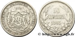 BULGARIE 50 Stotinki Alexandre Ier 1883  TB+