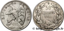 CHILI 50 Centavos condor 1902 Santiago - S°