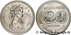 CANADA 1 Dollar Elisabeth II / centenaire de Winnipeg 1974 