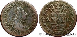 BELGIQUE - NAMUR 2 Liards Philippe V d’Espagne 1709 Namur TB