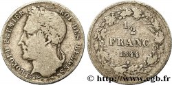 BELGIUM 1/2 Franc Léopold Ier 1844 