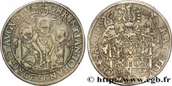 ALLEMAGNE - DUCHÉ DE SAXE - CHRISTIAN II, JEAN-GEORGES ET AUGUSTE Thaler dit “des trois frères” 1598 Dresde
