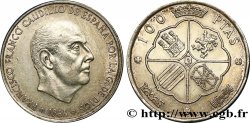 ESPAGNE 100 Pesetas Francisco Franco (1968 dans les étoiles) 1966  SUP
