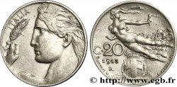 ITALIE 20 Centesimi  allégorie de la Liberté 1913 Rome SUP
