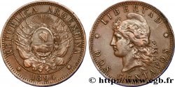 ARGENTINE 2 Centavos emblème / “Liberté” 1894
