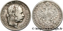 AUTRICHE 1 Florin François-Joseph Ier tête laurée 1879 Vienne TB+/TTB+