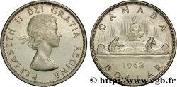 CANADA 1 Dollar Elisabeth II canoe 1962 