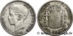ESPAGNE 1 Peseta Alphonse XIII 3e type 1900 Madrid