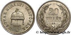 HONGRIE 20 Filler couronne 1892 Kremnitz