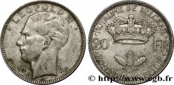 BELGIO 20 Francs Léopold III position B 1935