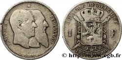 BELGIUM 1 Franc 50e anniversaire de l’indépendance 1880
