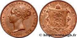 JERSEY 1/26 Shilling Reine Victoria / armes du Baillage de Jersey 1844