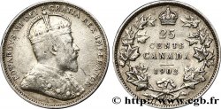 CANADA 25 Cents Edouard VII 1902 Heaton TB