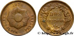 PERú 2 Centavos Soleil 1878 