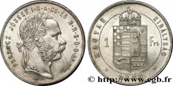 HONGRIE 1 Forint François-Joseph tête laurée 1879 Kremnitz SUP