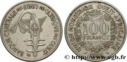 ÉTATS DE L AFRIQUE DE L OUEST (BCEAO) 100 Francs BCEAO masque 1968 Paris TTB