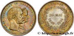 DANEMARK - ROYAUME DU DANEMARK - CHRISTIAN IX 2 Kroner noces d’or du roi Christian IX et de la reine Louise de Hesse-Kassel 1892 Copenhague SUP
