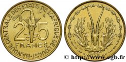 ÉTATS DE L AFRIQUE DE L OUEST (BCEAO) 25 Francs BCEAO masque / antilope 1975 Paris