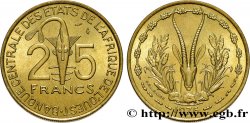 ÉTATS DE L AFRIQUE DE L OUEST (BCEAO) 25 Francs BCEAO masque / antilope 1976 Paris