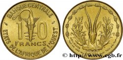 ÉTATS DE L AFRIQUE DE L OUEST (BCEAO) 10 Francs BCEAO masque / antilope 1975 Paris