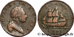 BERMUDES 1 Penny Georges III 1793  B+/TB