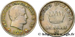 ITALIE - ROYAUME D ITALIE - NAPOLÉON Ier 15 Soldi 1814 Milan TB+