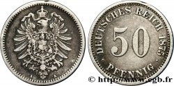 ALLEMAGNE 50 Pfennig Empire aigle impérial 1875 Berlin