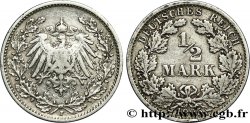 ALLEMAGNE 1/2 Mark Empire aigle impérial 1905 Stuttgart - F TB+