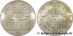 AUSTRIA 100 Schilling J.O. d’hiver d’Innsbruck 1976 - ski de descente, aigle de Hall 1974 Vienne