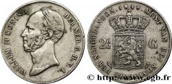 PAYS-BAS 2 1/2 Gulden Guillaume II 1848 Utrecht TTB