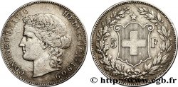 SVIZZERA 5 Francs Helvetia 1909 Berne