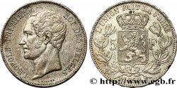BELGIQUE 5 Francs Léopold Ier 1852 Bruxelles