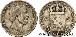 NETHERLANDS 1/2 Gulden Guillaume III 1858 Utrecht