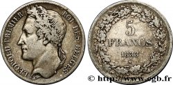 BÉLGICA 5 Francs Léopold Ier 1833 
