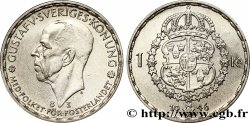 SUÈDE 1 Krona Gustave V 1946  SUP