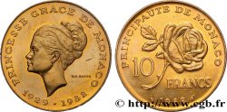 MONACO 10 Francs princesse Grace de Monaco 1982 Paris SPL
