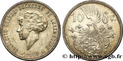 LUXEMBOURG 10 Francs Grande-Duchesse Charlotte 1929  SUP