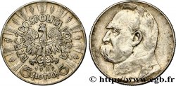 POLOGNE 5 Zlotych Joseph Pilsudski 1936 Varsovie TTB