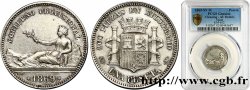 SPAIN 1 Peseta monnayage provisoire avec mention “Gobierno Provisional” 1869 Madrid