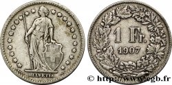 SUISSE 1 Franc Helvetia 1907 Berne - B TB