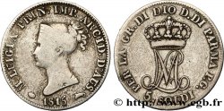 ITALIE - PARME ET PLAISANCE 5 Soldi Marie-Louise 1815  Milan TB+