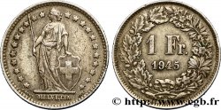 SUISSE 1 Franc Helvetia 1945 Berne TTB+