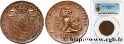 BELGIUM - KINGDOM OF BELGIUM - LEOPOLD I 5 Centimes  1851 