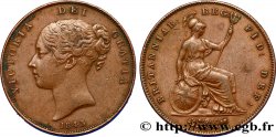 ROYAUME-UNI 1 Penny Victoria “tête jeune” 1843