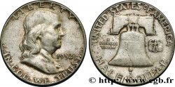 ÉTATS-UNIS D AMÉRIQUE 1/2 Dollar Benjamin Franklin 1952 Philadelphie TTB